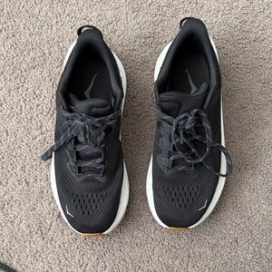 Hoka Black and White Running Shoes